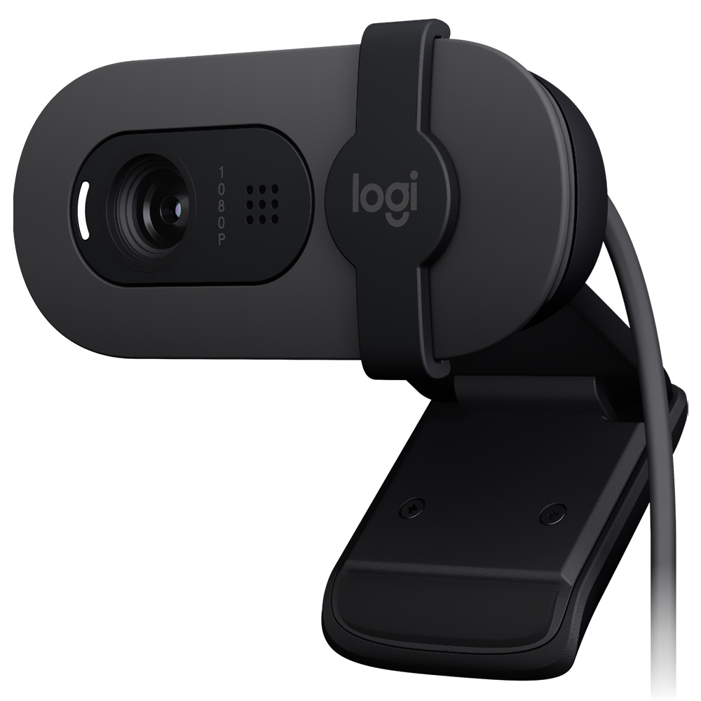 Webcam Logitech Brio 105 1080P / FHD - Cinza (960-001591)