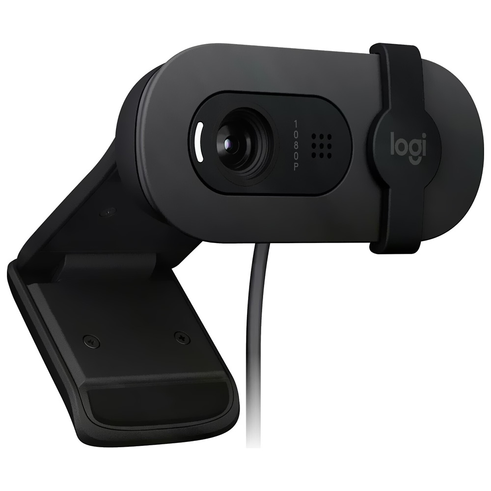 Webcam Logitech Brio 105 1080P / FHD - Cinza (960-001591)