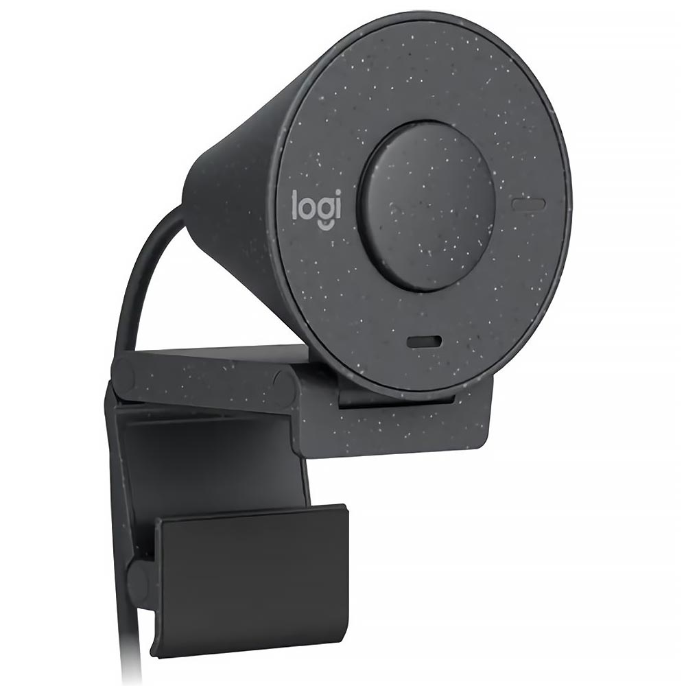 Webcam Logitech Brio 300 1080P / FHD - Preto (960-001413)