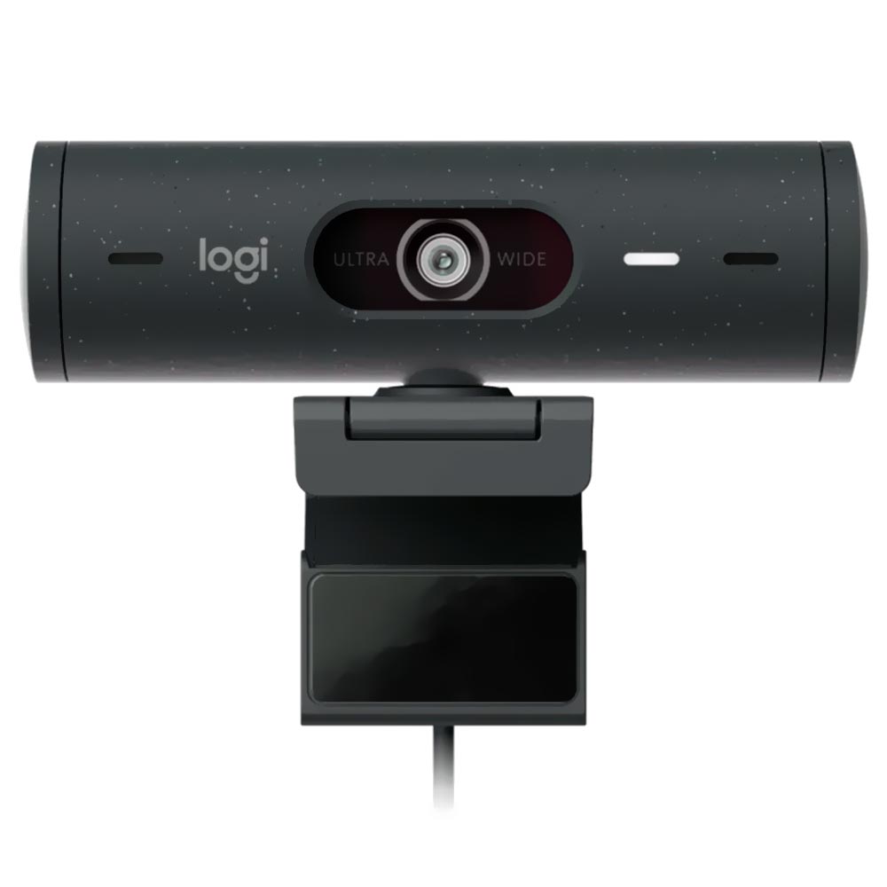 Webcam Logitech Brio 500 1080P / FHD - Preto (960-001412)