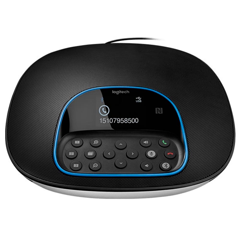Webcam Logitech Videoconferência Group 1080P / FHD / USB / Controle - 960-001054